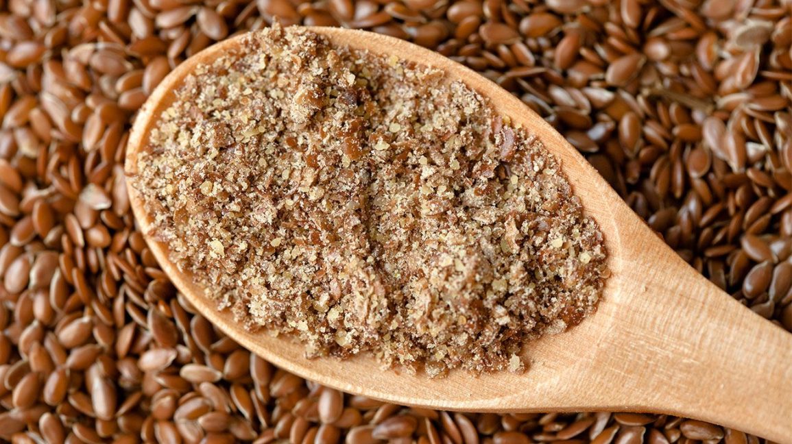 Homemade flax meal, Pure ground flaxseeds provided by Shadleen’s Herb in Bangladesh