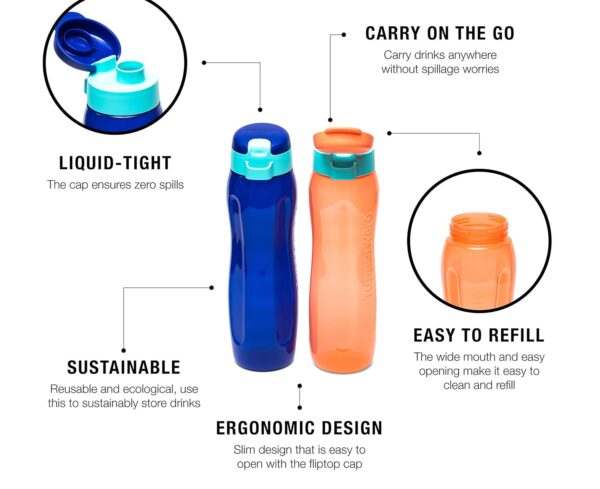 Tupperware Plastic Water Bottle, 750ml BD