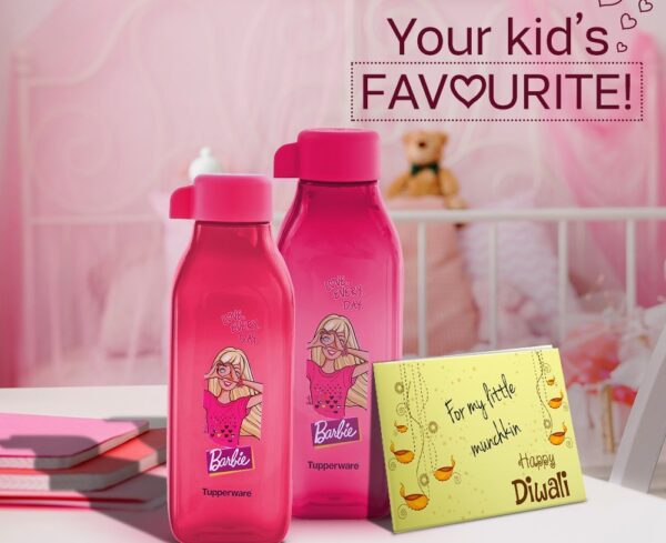 Tupperware Square Barbie Bottle (500 ml)